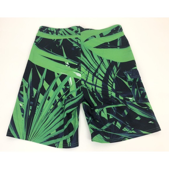 Tony Hawk Board Shorts Adult Size 32 green black Reflex Stretch Beach Men - Picture 2 of 7